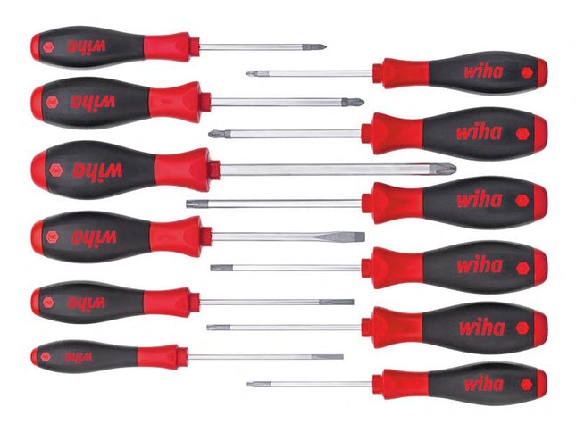 Wiha SoftFinish Screwdriver Set, 12 Piece