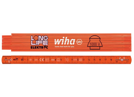 Wiha Longlife Electrician's Folding Ruler 2m