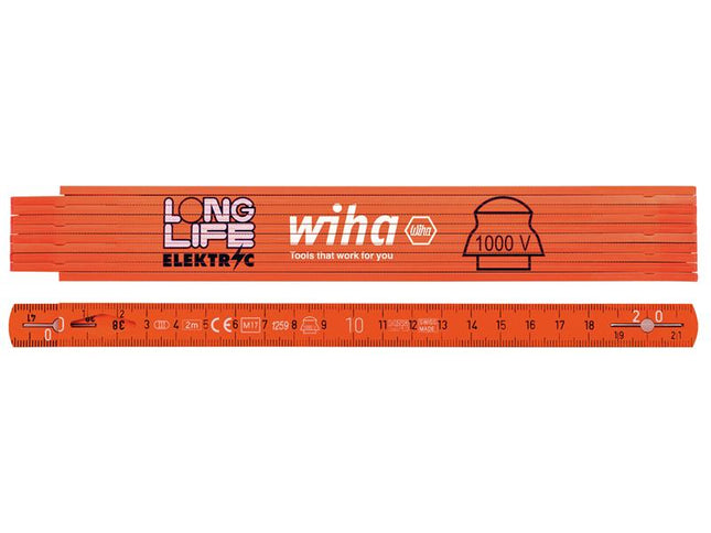 Wiha Longlife Electrician's Folding Ruler 2m