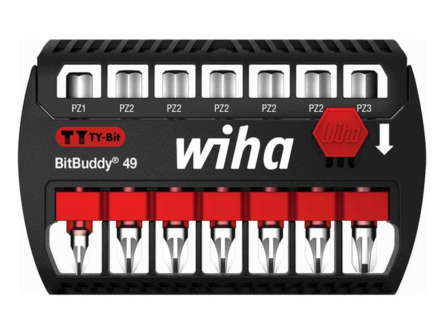 Wiha BitBuddy Pozidriv TY Bit Set, 7 Piece