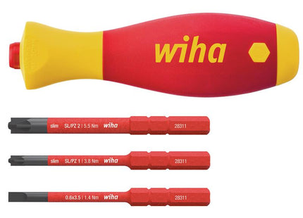 Wiha SoftFinish electric slimVario Screwdriver Set, 4 Piece