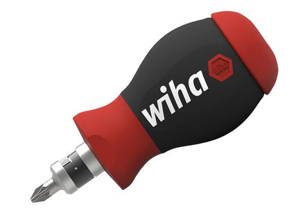 Wiha Magnetic SoftFinish Stubby Screwdriver with Bit Magazine