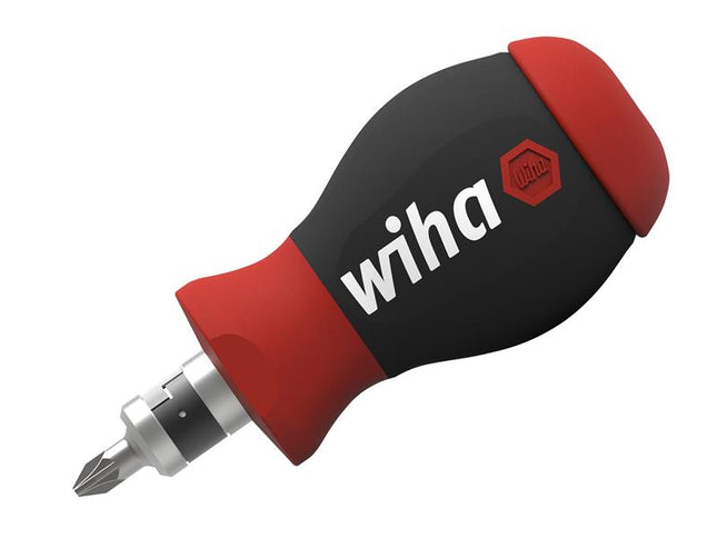 Wiha Magnetic SoftFinish Stubby Screwdriver with Bit Magazine