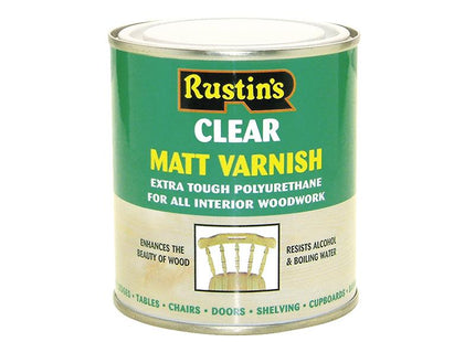 Rustins Polyurethane Varnish Matt Clear 250Ml