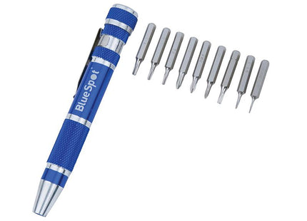 Bluespot Tools 9-In-1 Screwdriver Bit Set