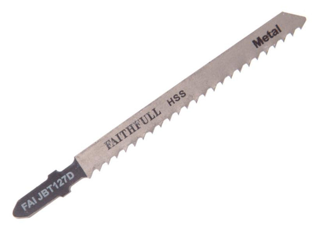 Faithfull Metal Cutting Jigsaw Blades Pack Of 5 T127D