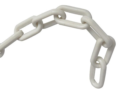 Faithfull Plastic Chain 8Mm X 12.5M White