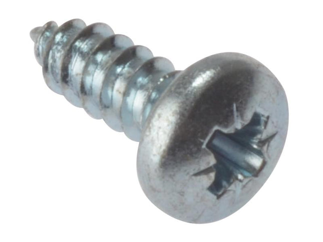 Forgefix Self-Tapping Screw Pozi Pan Head Zp 1/2In X 10 Box 200