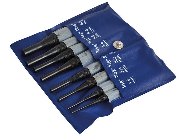 Faithfull Round Head Parallel Pin Punch Set Of 8