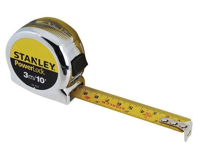 Stanley Tools Powerlock Classic Pocket Tape 10M/33Ft (Width 25Mm)