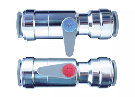 John Guest Speedfit Chrome Plated Lever Ball Valve 15mm (15BV)