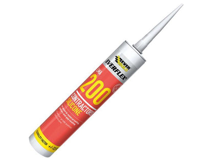 Everbuild Contractors Silicone Sealant 295Ml White 200