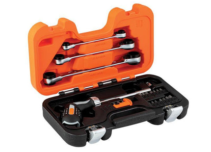 Bahco Pistol Grip Ratcheting Screwdriver Set, 25 Piece