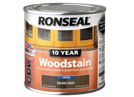 Ronseal 10 Year Woodstain Dark Oak 250Ml