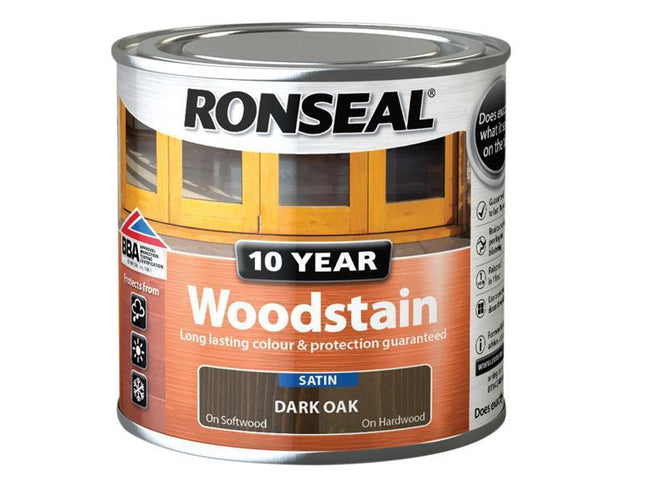 Ronseal 10 Year Woodstain Dark Oak 250Ml