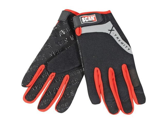 Scan Work Gloves With Touch Screen Function - Large (Size 9)