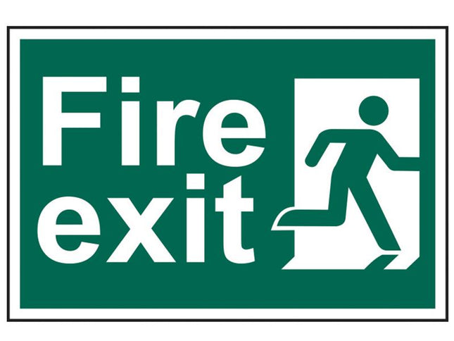 Scan Fire Exit Man Running Right - Pvc 300 X 200Mm