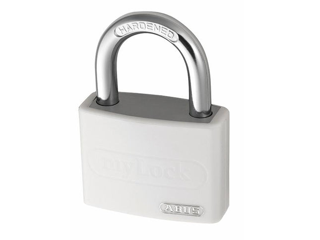 ABUS Mechanical T65Al/40Mm My Lock Aluminium Padlock White Keyed Alike 6401