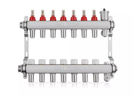 John Guest Speedfit 7 Port Manifold Stainless Steel (15mm Connections)