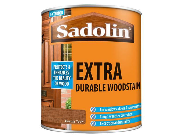 Sadolin Extra Durable Woodstain Burma Teak 1 Litre