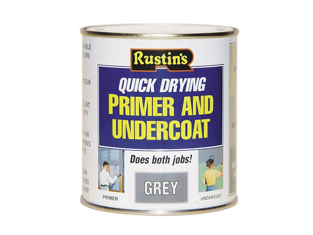 Rustins Quick Dry Primer & Undercoat Grey 250Ml