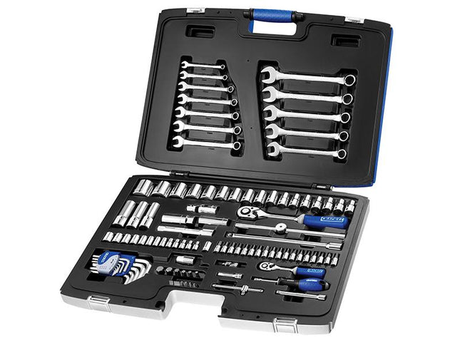 Expert Socket & Spanner Set Of 101 Metric 1/4 & 1/2In Drive