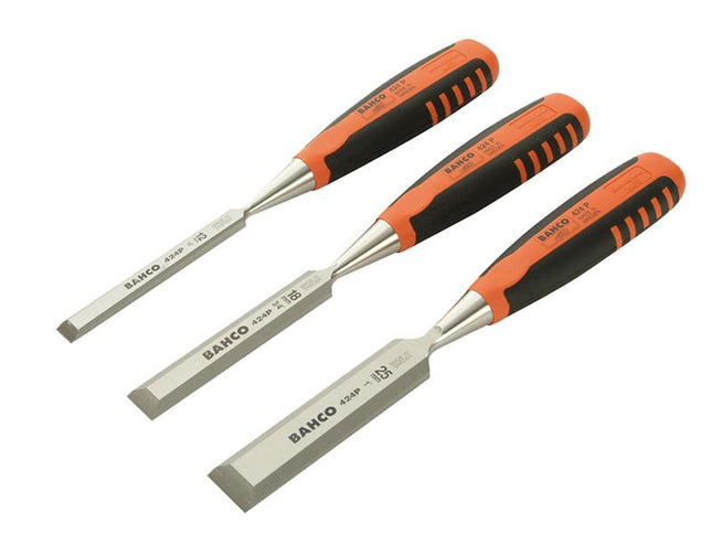 Bahco 424-P Bevel Edge Chisel Set Of 3