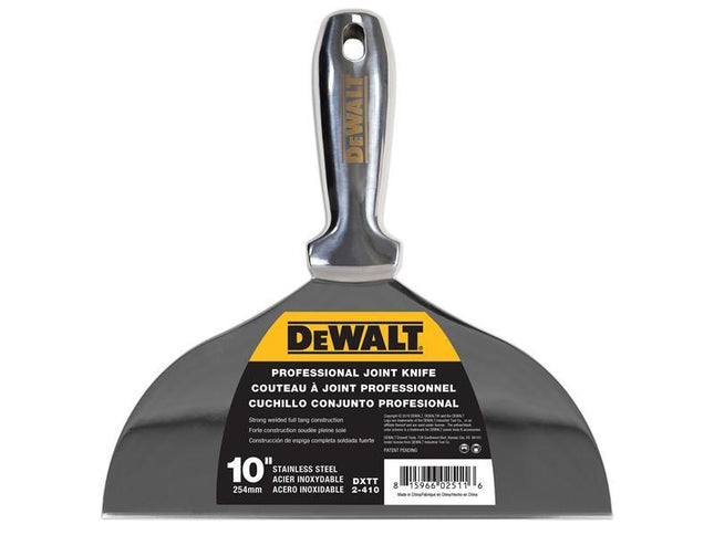 Dewalt Dry Wall Stainless Steel Jointing/Filling Knife 250mm (10in)