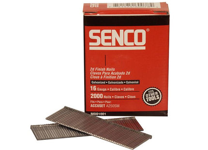 SENCO Straight Brad Nails Galvanised 16G X 55Mm Pack Of 2000
