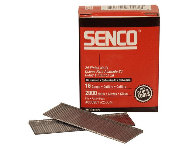 SENCO Straight Brad Nails Galvanised 16G X 55Mm Pack Of 2000