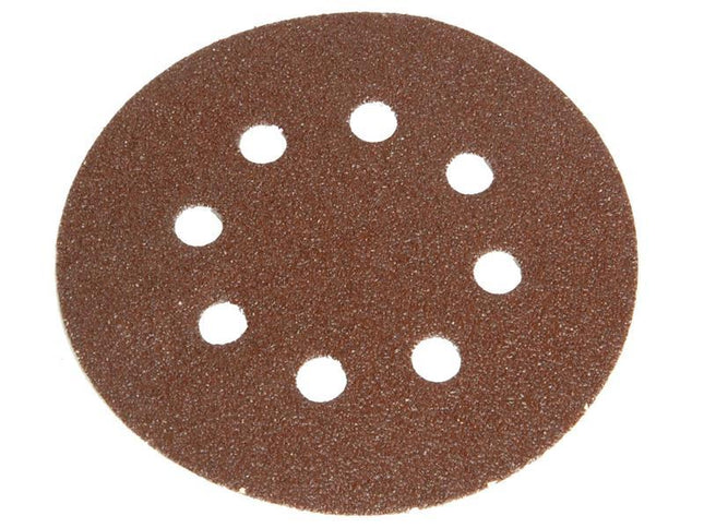 Faithfull Hook & Loop Sanding Disc Did2 Holed 150Mm Coarse (Pack Of 5)