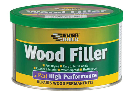 Everbuild Wood Filler High Performance 2 Part White 500G