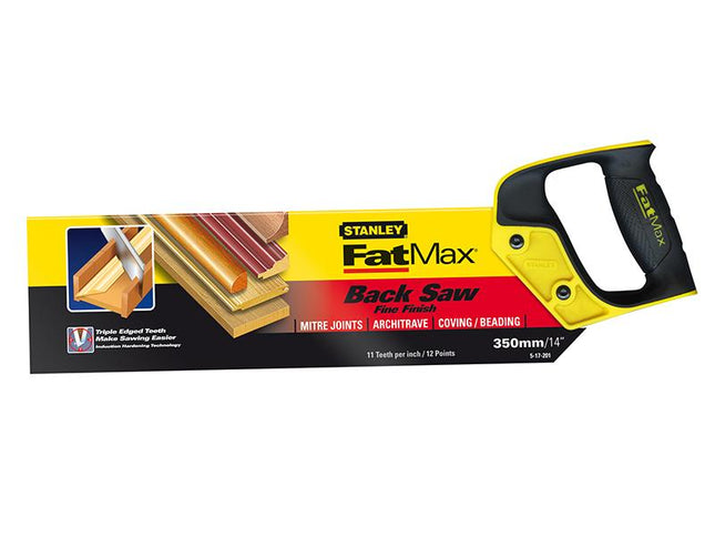 Stanley Tools Fatmax Tenon Back Saw 360Mm (14In) 11Tpi