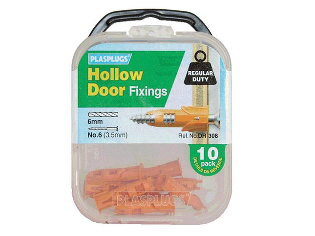 PLASPLUGS Dr 308 Hollow Door Fixings (10)