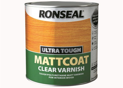Ronseal Ultra Tough Internal Clear Mattcoat Varnish 2.5 Litre