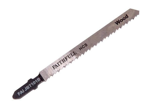 Faithfull Wood Jigsaw Blades Pack Of 5 T101B