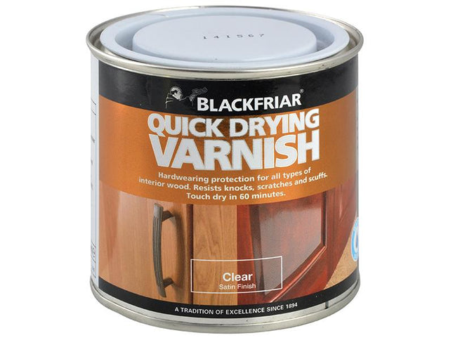 Blackfriar Quick Drying Duratough Interior Varnish Clear Satin 500Ml