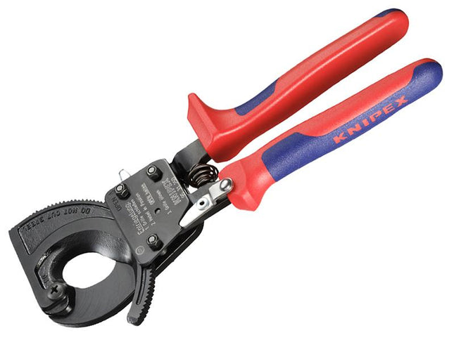 KNIPEX Cable Shears Ratchet Action Multi-Component Grip 250Mm (10In)