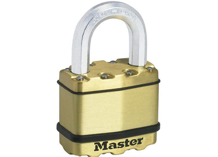 Master Lock Excell Brass Finish 50Mm Padlock 4-Pin