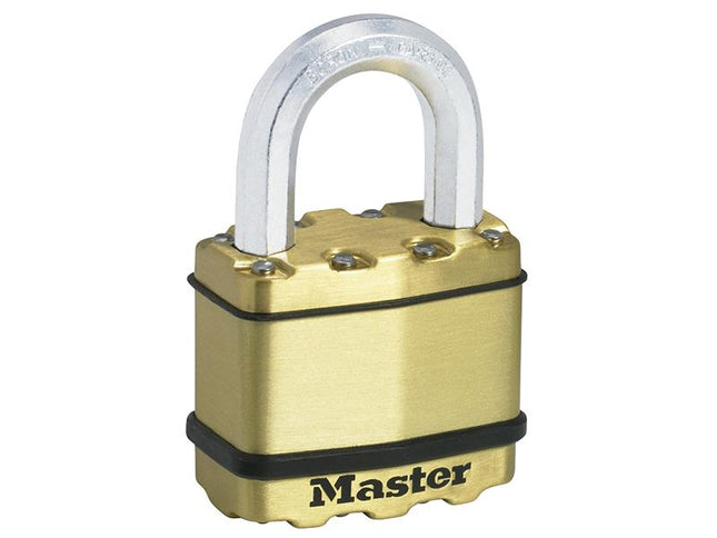 Master Lock Excell Brass Finish 50Mm Padlock 4-Pin