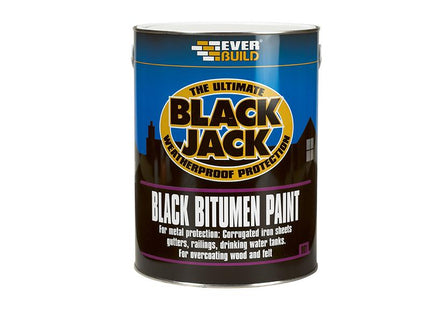 Everbuild Black Jack Bitumen Paint 5 Litre