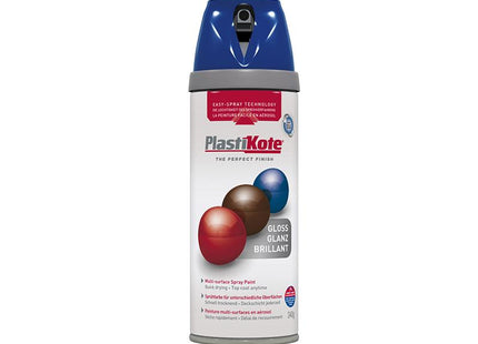 Plastikote Twist & Spray Gloss Pacific Blue 400Ml