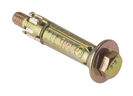 Forgefix Masonry Anchor Bolt Loose Zyp M6 X 40Mm Bag 10