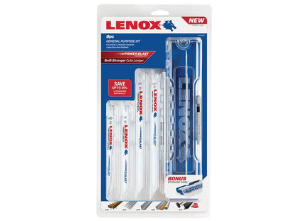 LENOX General-Purpose Reciprocating Saw Blade Kit, 9 Piece