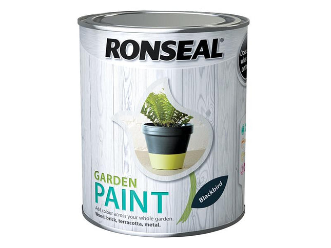 Ronseal Garden Paint Black Bird 750Ml