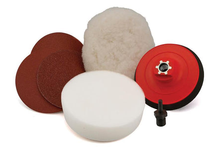 Flexipads World Class Sanding & Polishing Kit M14 & 6Mm Grip