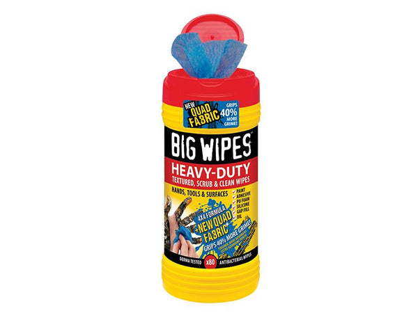 Big Wipes 4X4 Heavy-Duty Cleaning Wipes Tub Of 80