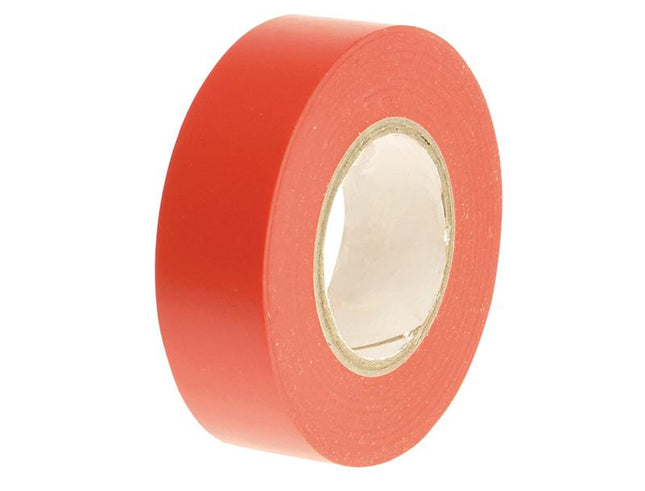 Faithfull Pvc Electrical Tape Red 19Mm X 20M