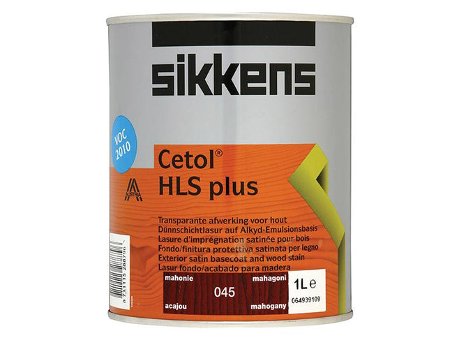 Sikkens Cetol Hls Plus Translucent Woodstain Mahogany 1 Litre