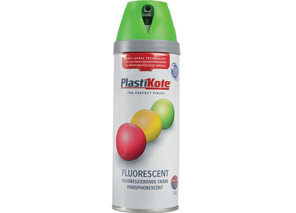 Plastikote Twist & Spray Fluorescent Green 400Ml
